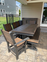 Load image into Gallery viewer, Trestle X Outdoor Bench