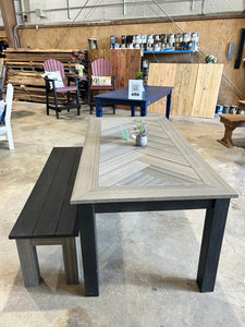 Post Leg Outdoor Dining Table