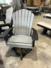 Load image into Gallery viewer, Outdoor Fanback Swivel Dining Chair - HDPE - All-Weather