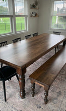 Load image into Gallery viewer, Thick Spindle Leg Bench