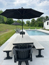 Load image into Gallery viewer, Outdoor Fanback Swivel Dining Chair - HDPE - All-Weather