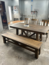 Load image into Gallery viewer, Ready to ship harmony, table, and bench 6’ x 3’