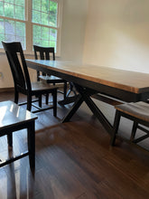 Load image into Gallery viewer, Metal Pedestal Dinning Table