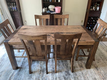 Load image into Gallery viewer, Farmhouse Dining Table with Post Legs
