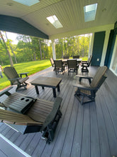 Load image into Gallery viewer, Outdoor Fanback Swivel Dining Chair - HDPE - All-Weather