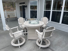 Load image into Gallery viewer, Round Fire Table Set With 4 Chairs - Ready to Ship