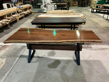 Load image into Gallery viewer, Walnut Live Edge Dining Table