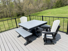 Load image into Gallery viewer, Trestle X Outdoor Square Dining Table