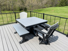 Load image into Gallery viewer, Trestle X Outdoor Square Dining Table