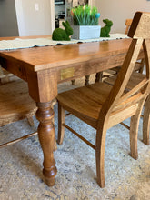 Load image into Gallery viewer, Thick Spindle Farmhouse Dining Table