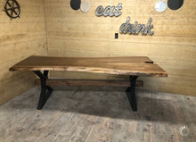 Load image into Gallery viewer, Metal X Beam Dining Table