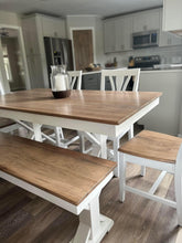 Load image into Gallery viewer, Trestle X Farmhouse Dining Table