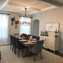 Load image into Gallery viewer, Big dining-room sized farmhouse trestle table made using reclaimed barn wood, reclaimed hard wood, or non-reclaimed hard wood.Wooden Whale Workshop Custom Woodwork, Butler, PA ready to ship and custom woodwork.Unique and beautiful. Great prices.