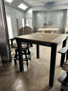 Post Leg Outdoor Pub Height Table