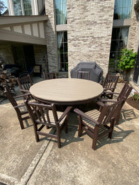 Outdoor Modern FanBack Dining Chair - HDPE - All-Weather