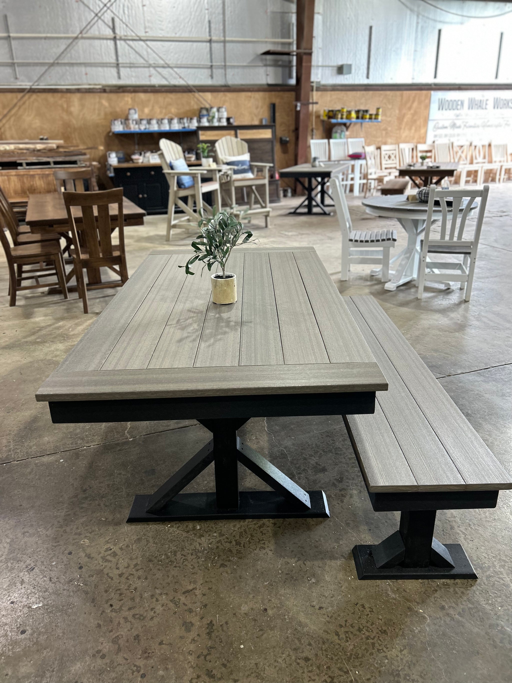 Outdoor Poly table and bench