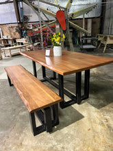 Load image into Gallery viewer, Sold- 78”x38” Heston table and bench

