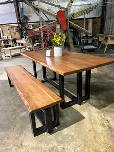 Sold- 78”x38” Heston table and bench