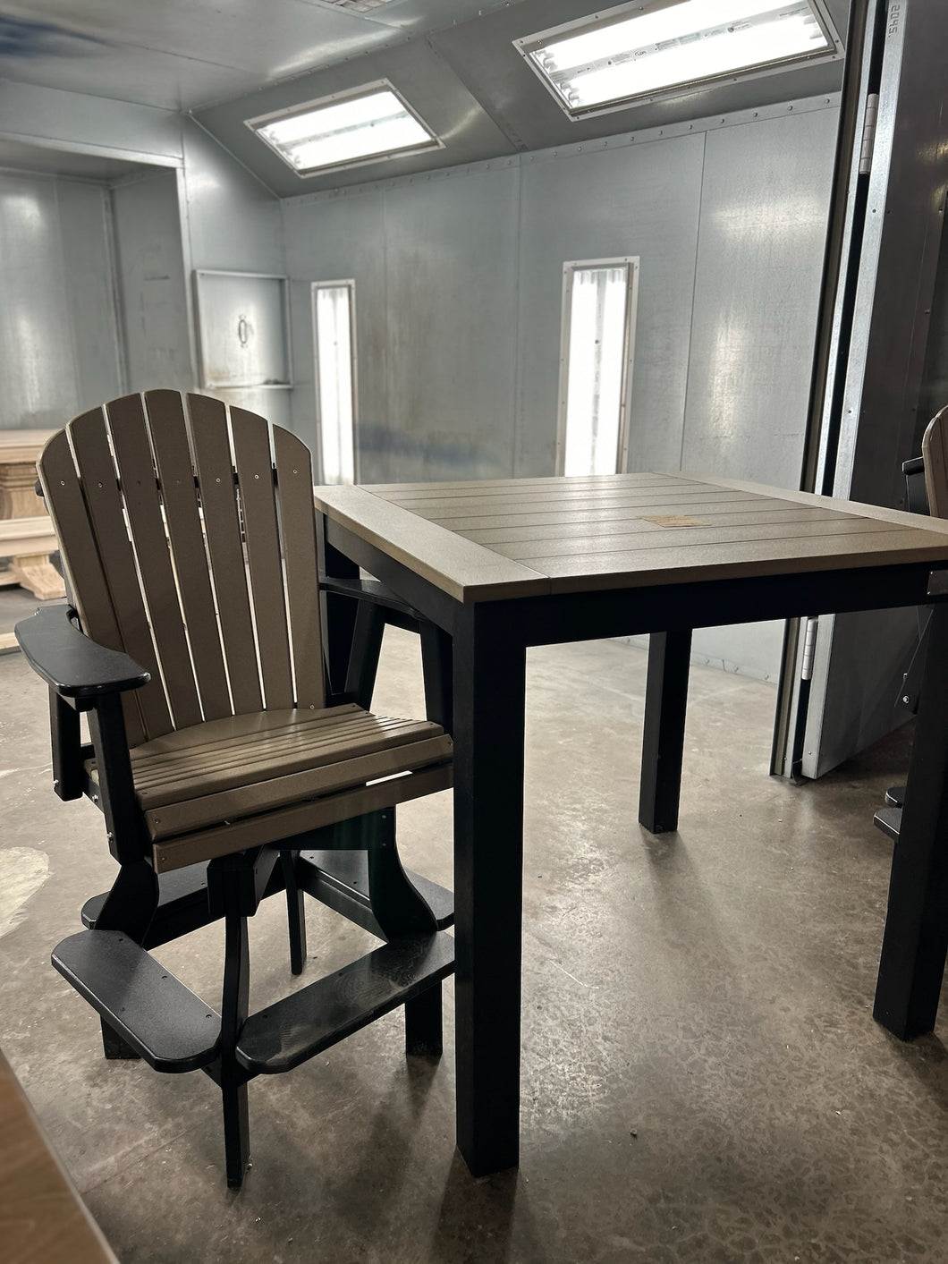 Post Leg Outdoor Pub Height Table