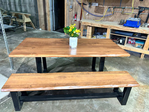 Sold- 78”x38” Heston table and bench