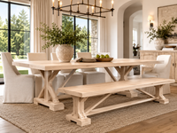Fancy Trestle X Dining Table