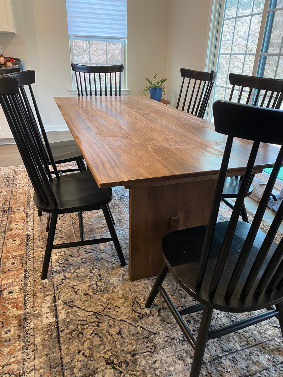 Pedestal Farmhouse Dining Table - The Wooden Whale Workshop