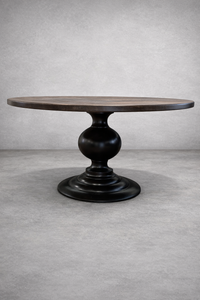 Lake Style Round Dining Table | Custom Solid Wood Furniture