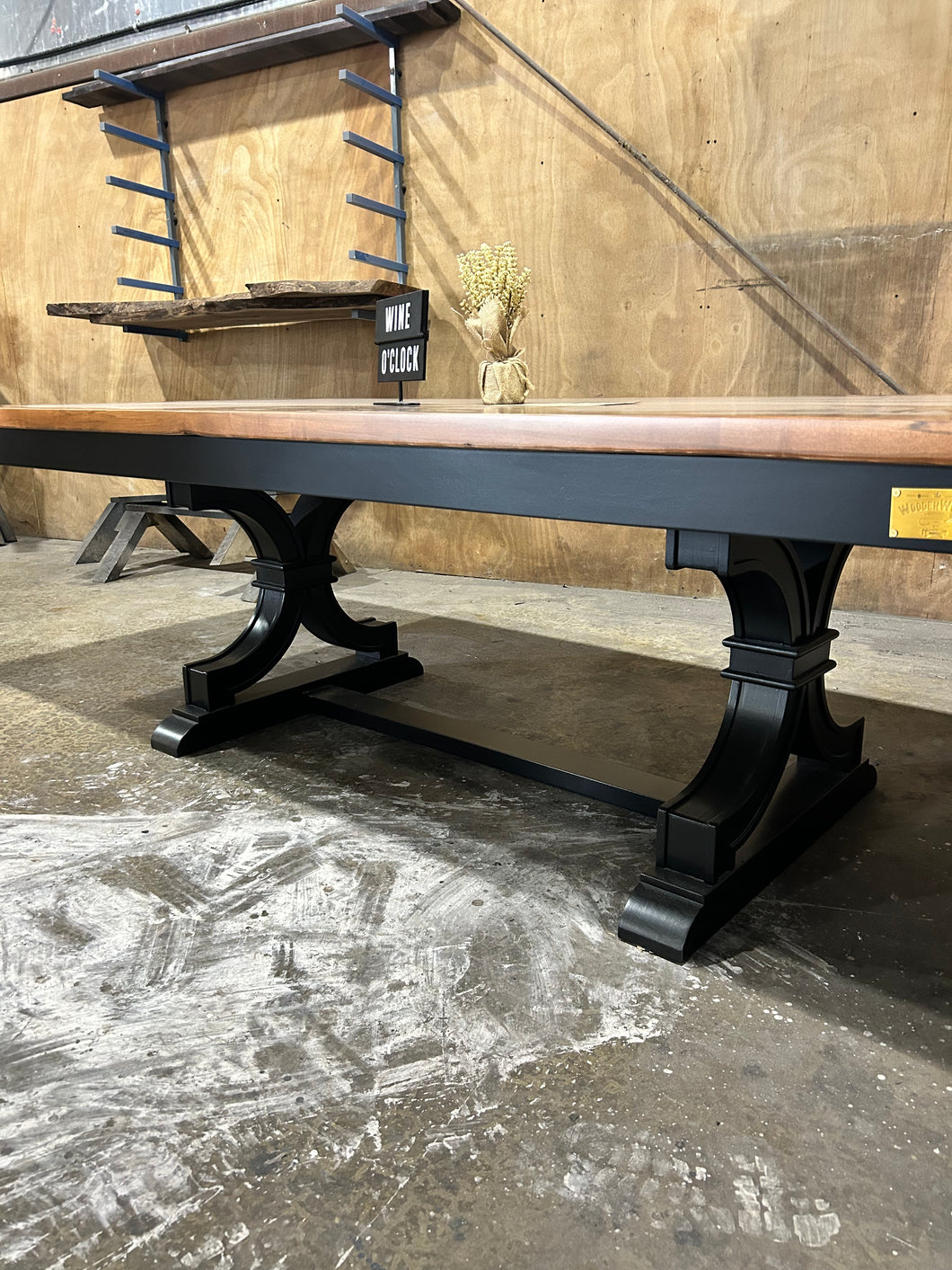 7 foot dining table with 2 12” extensions