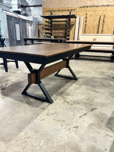 Load image into Gallery viewer, 6 foot by 3 foot Metal X Beam Table
