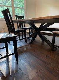 Metal Pedestal Dinning Table