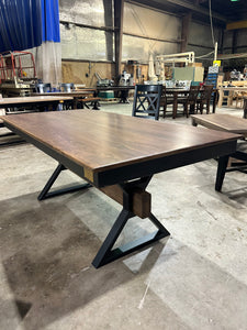 6 foot by 3 foot Metal X Beam Table