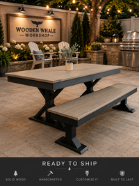 Outdoor Poly table and bench