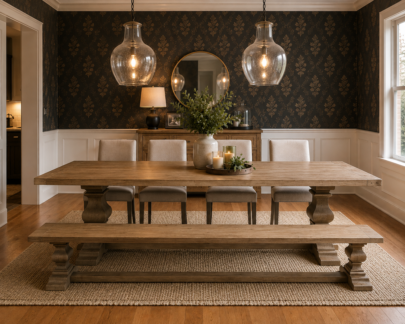 Herringbone Dining Table