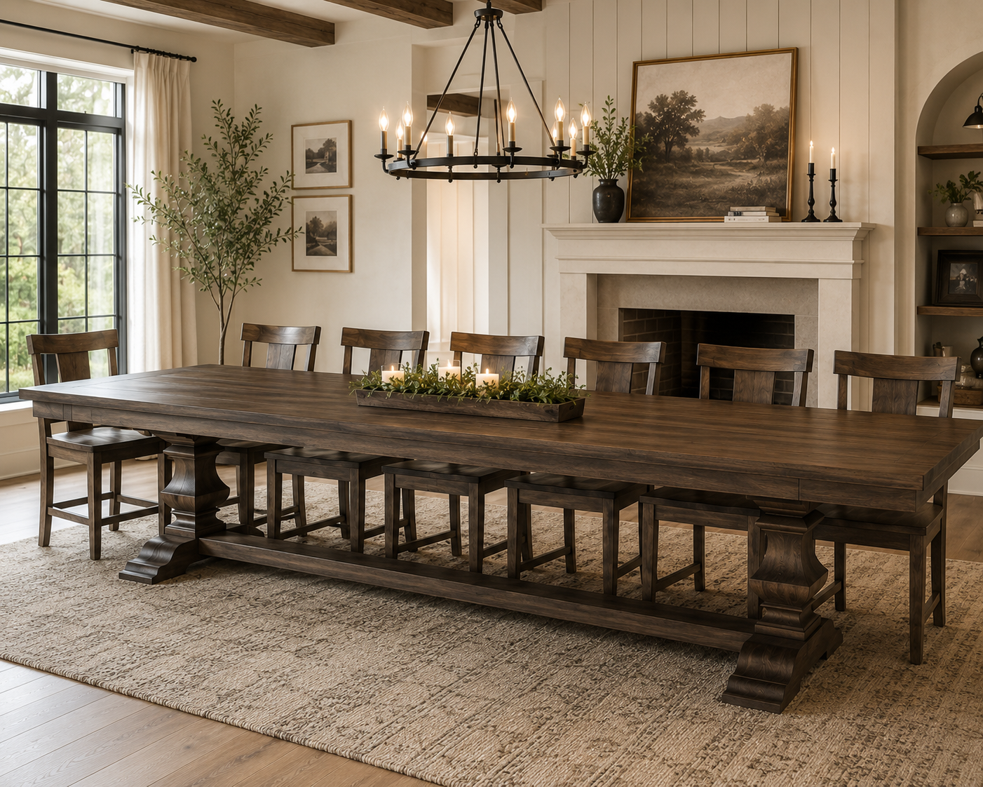 Herringbone Dining Table