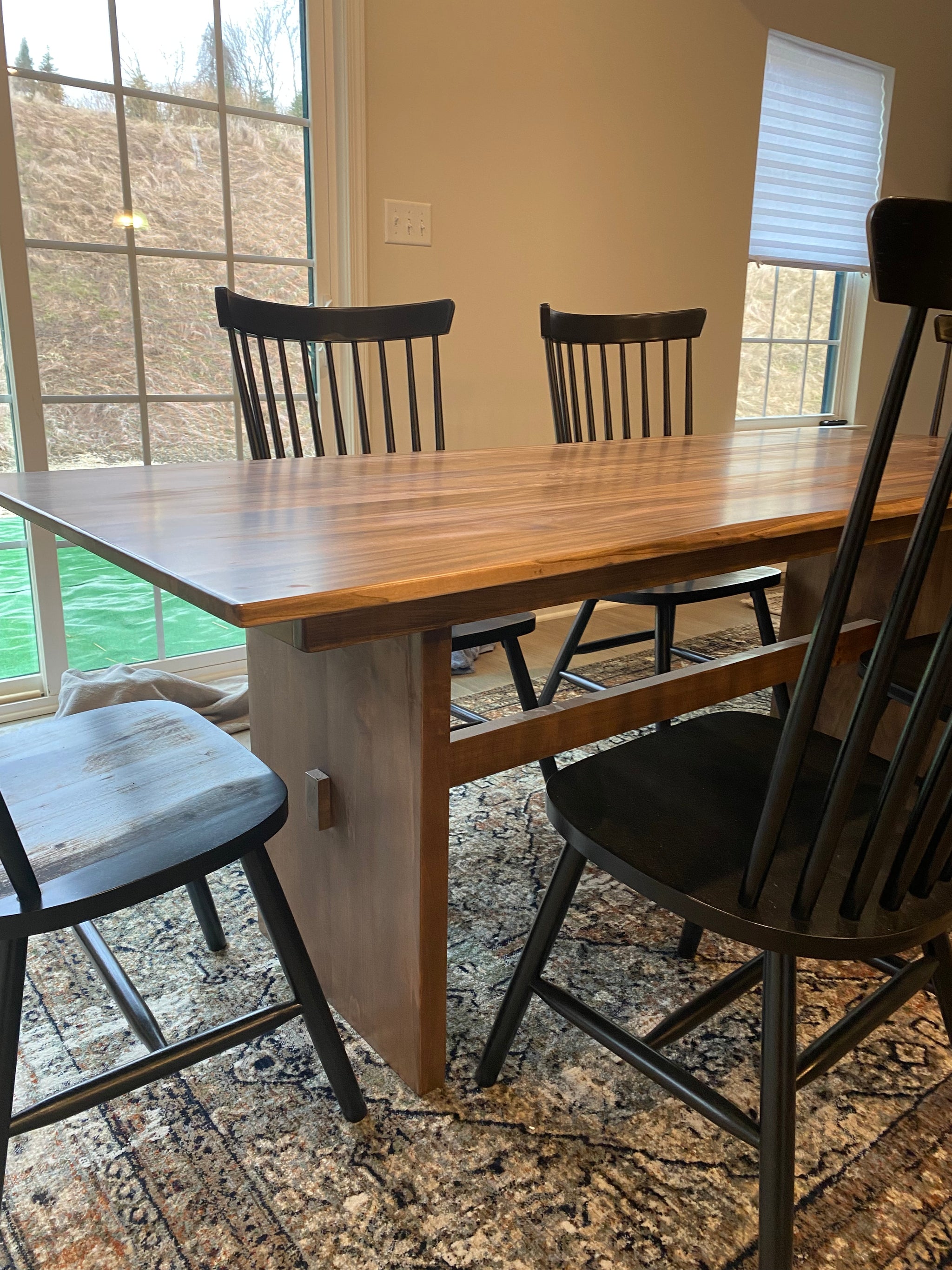 Pedestal Farmhouse Dining Table