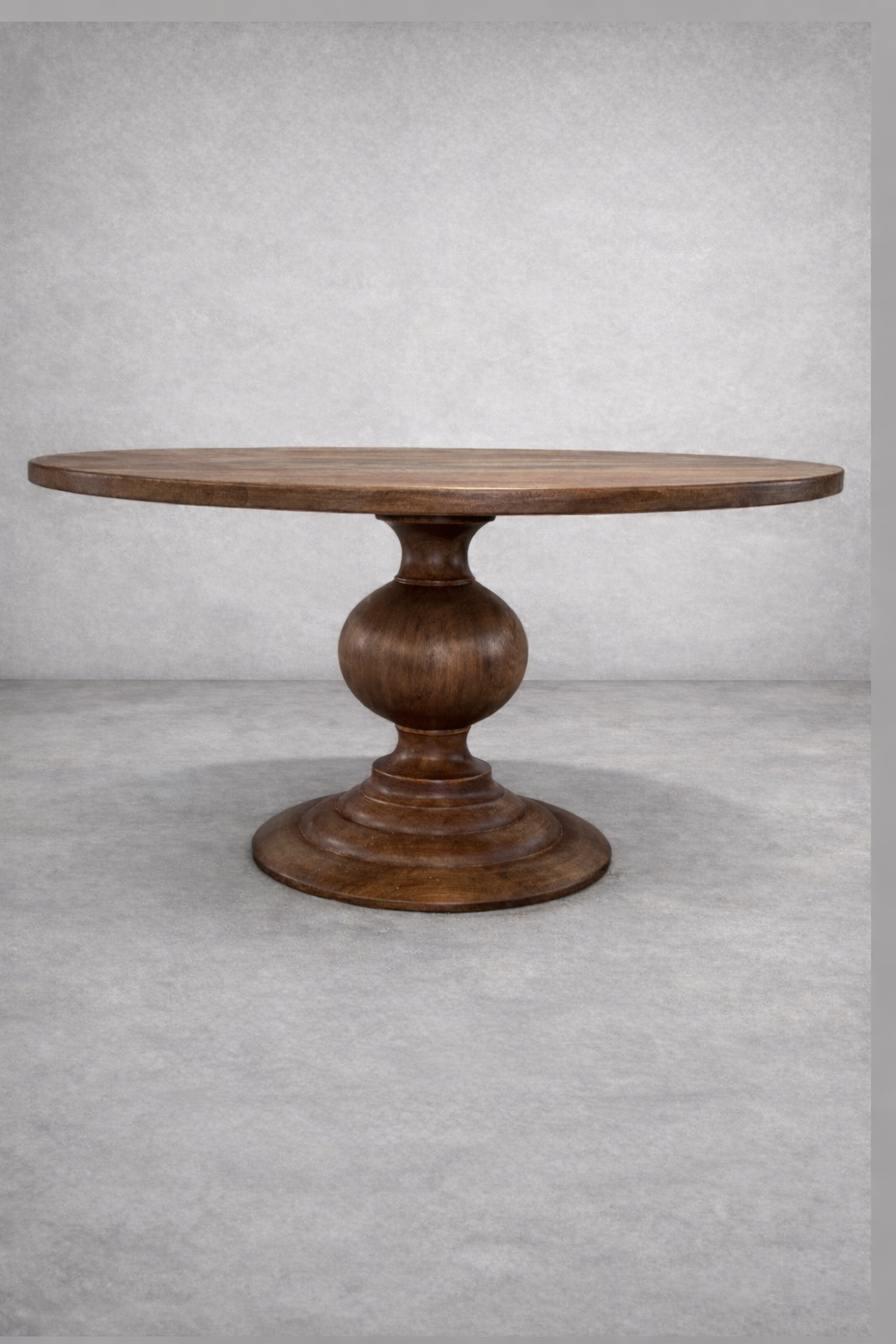 Lake Style Round Dining Table | Custom Solid Wood Furniture
