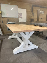 Load image into Gallery viewer, RH Inspired Trestle X Dinning Table
