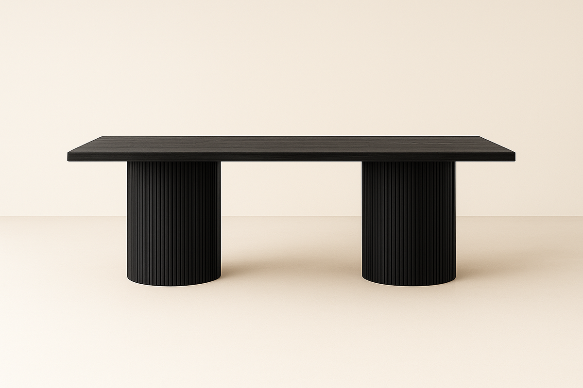 Anchorage Fluted Pedestal Dining Table