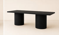 Anchorage Fluted Pedestal Dining Table