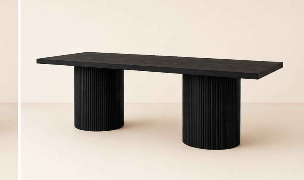 Anchorage Fluted Pedestal Dining Table