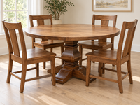 Banks Pedestal Round Dining Table