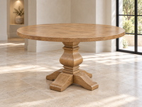Banks Pedestal Round Dining Table