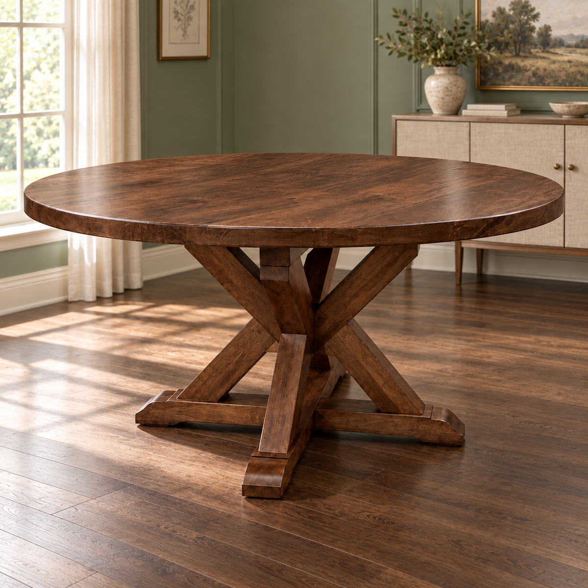 Canyon style round table