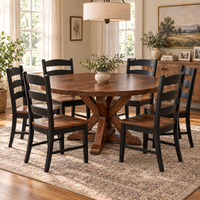 Canyon style round table