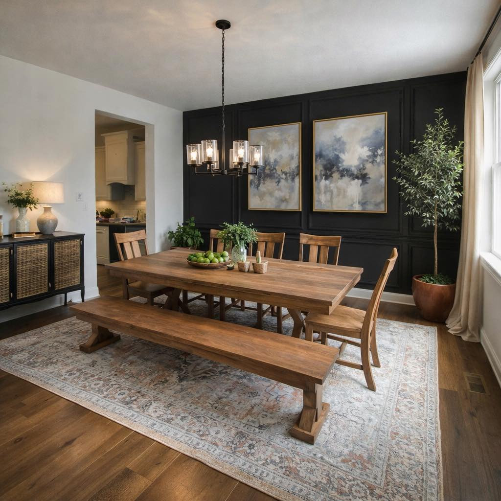 Trestle X Farmhouse Dining Table