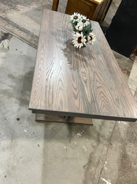 6’ x 3’ Oak Dining Table in Classic Gray
