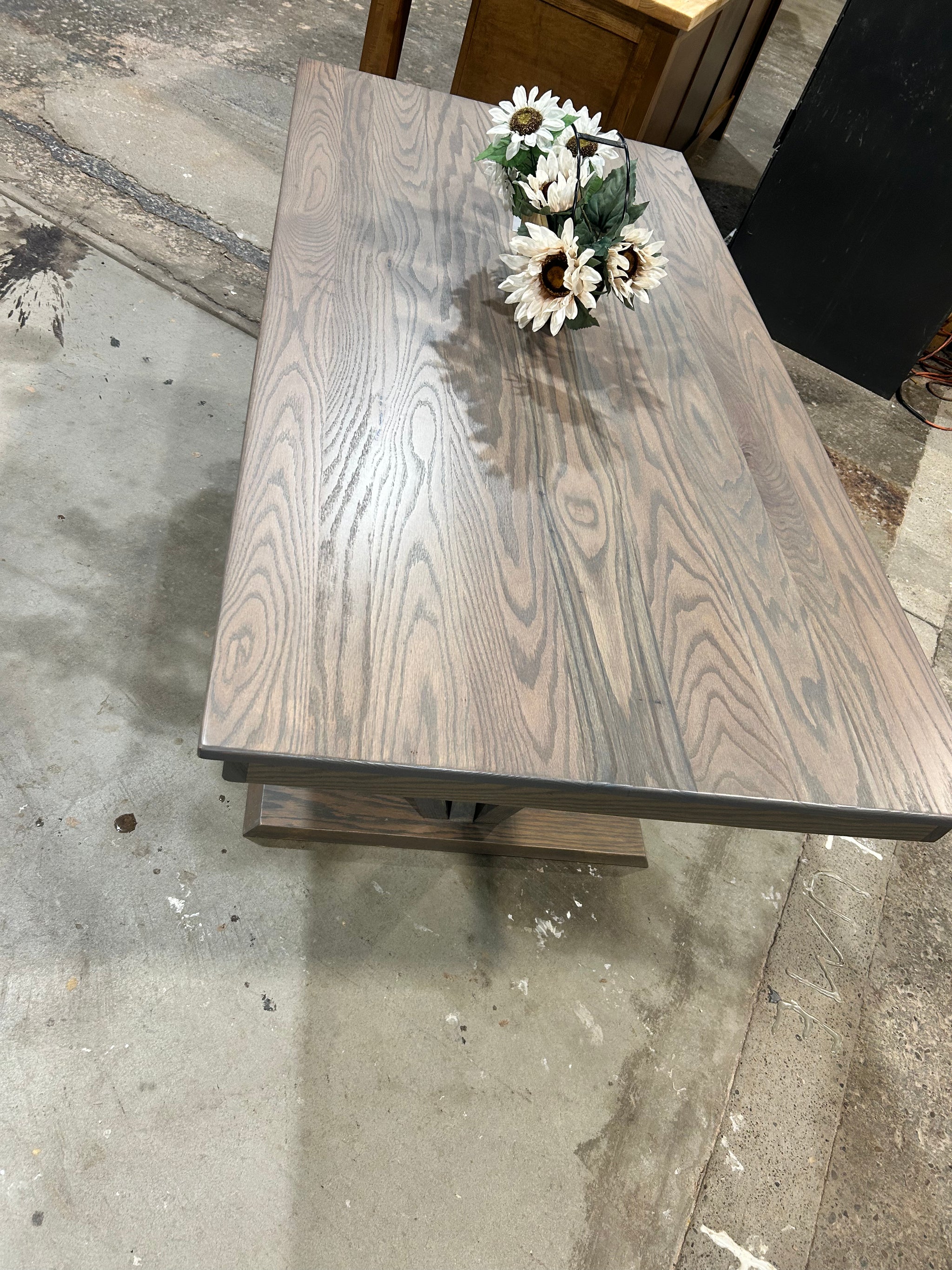 6’ x 3’ Oak Dining Table in Classic Gray