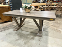 6’ x 3’ Oak Dining Table in Classic Gray