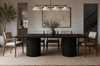 Anchorage Fluted Pedestal Dining Table