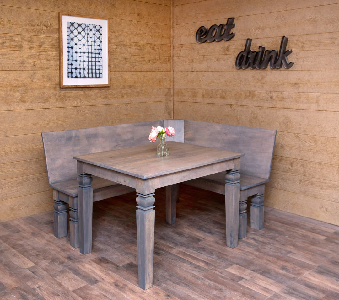 Square Farmhouse Dining Table with Java legs